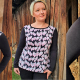 LUCIA DENIM LONGSLEEVE: D. SERIE: "OHNE GEDÖNS": EBOOK 34-54 Schnittmuster