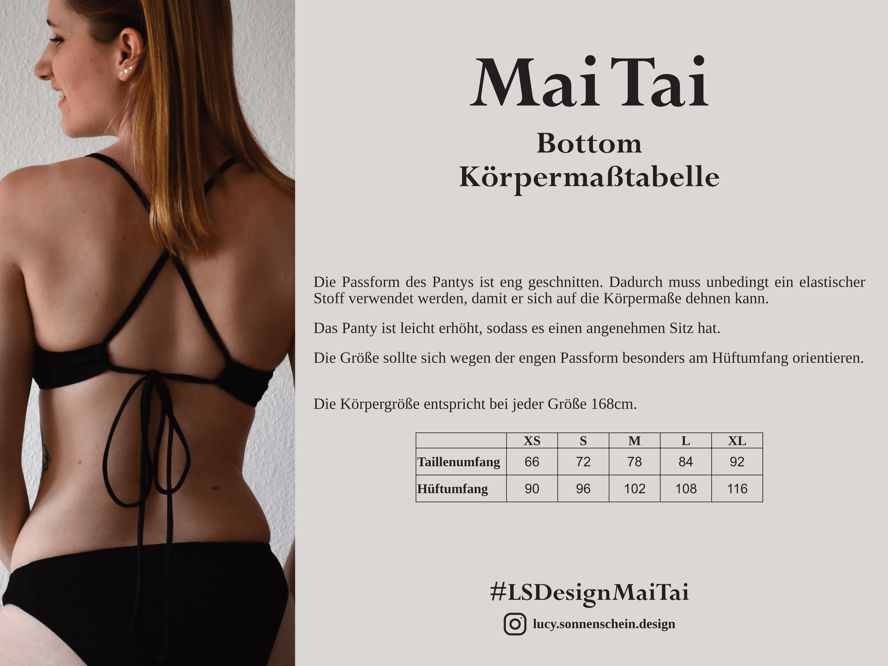 Bikini Set - Mai Tai -Schnittmuster - Gr. XS-XL : - Sewando