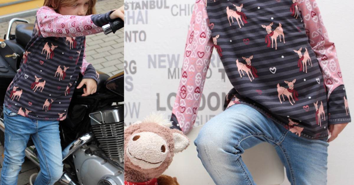 PAOLA: 1 SCHNITT- 4 STYLES: LONGSLEEVE - PULLI EBOOK 92-158 - Sewando