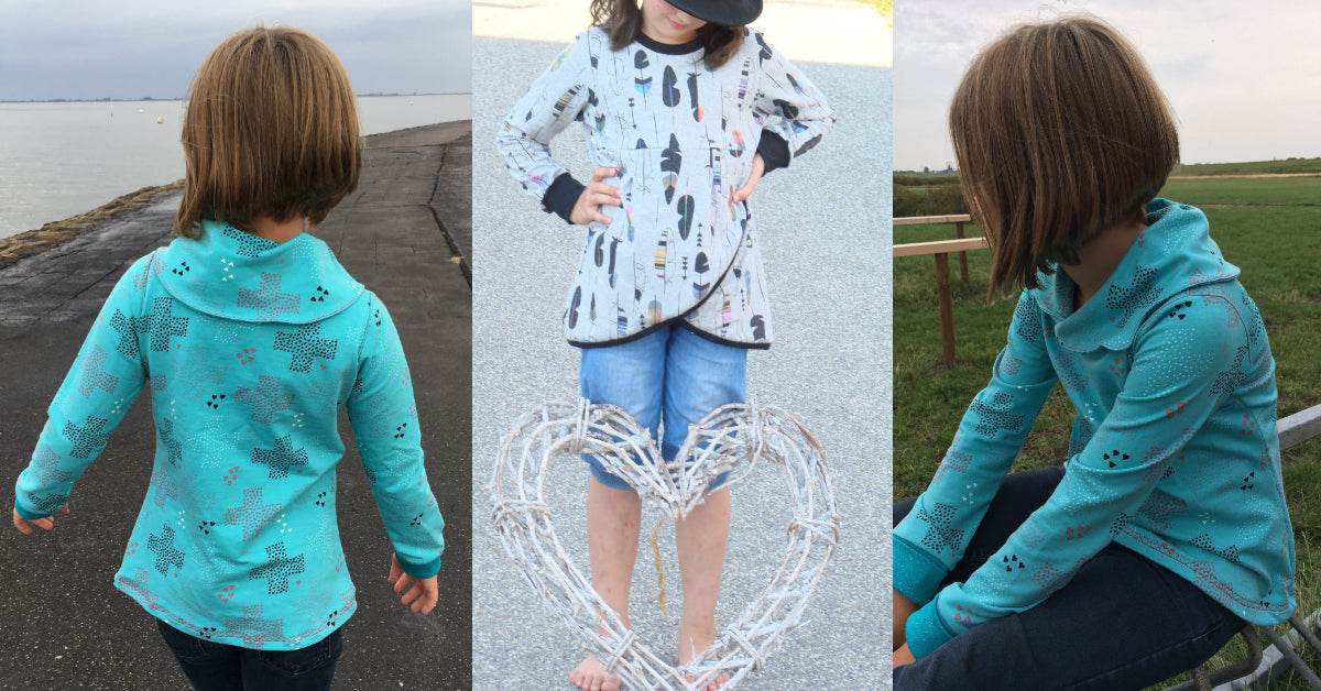 COCCOLETTA: LE PULL POUR LES FILLES (PATRON ET TUTORIEL PDF) 92-164 - Sewando