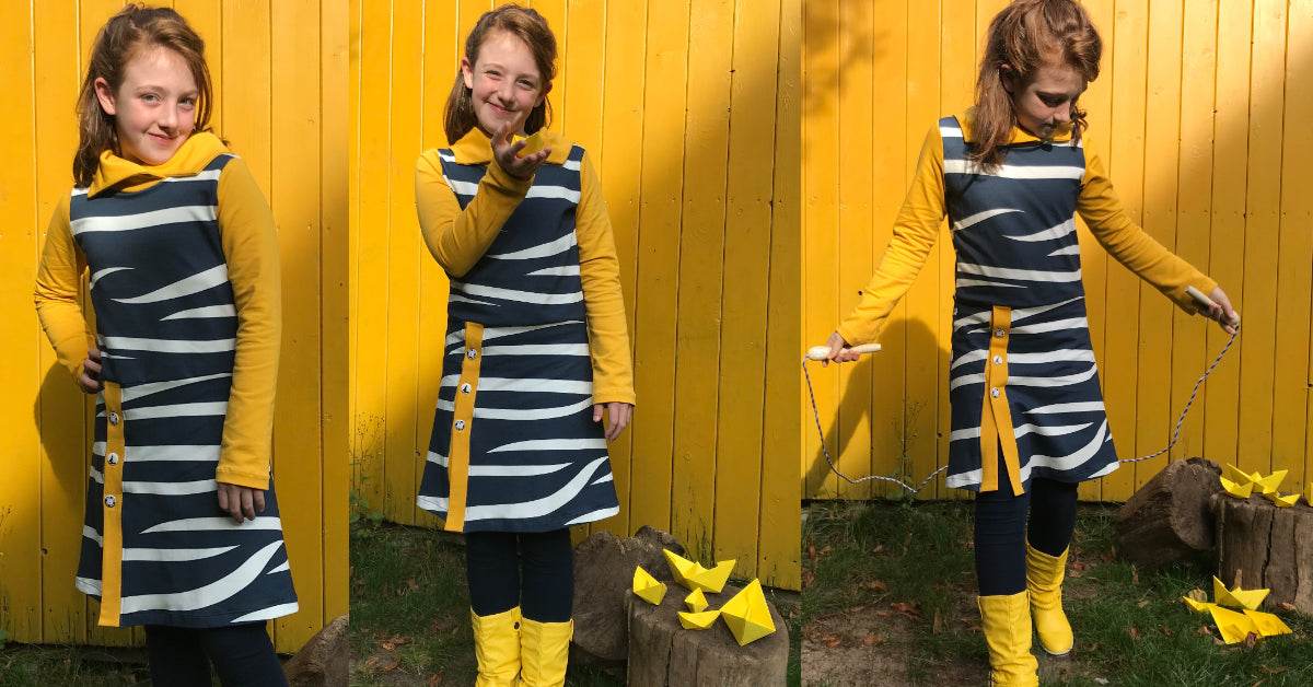 LIMINA: COOLES SWEATKLEID FÜR MÄDCHEN EBOOK 74-158 - Sewando