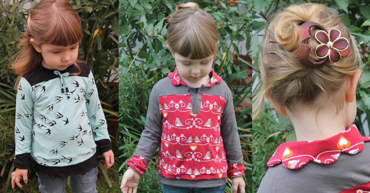 PAOLA: 1 SCHNITT- 4 STYLES: LONGSLEEVE - PULLI EBOOK 92-158 - Sewando