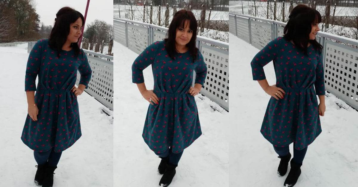 VIONA: FEMININES DAMENKLEID - EBOOK - VIDEOTUTORIAL 34-54 Schnittmuster - Sewando