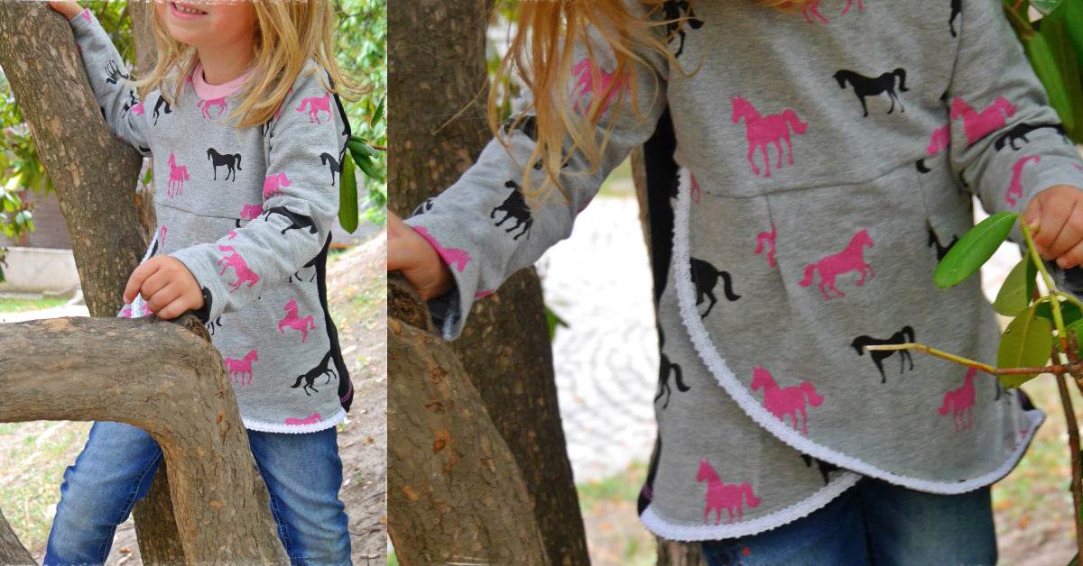 COCCOLETTA: LE PULL POUR LES FILLES (PATRON ET TUTORIEL PDF) 92-164 - Sewando