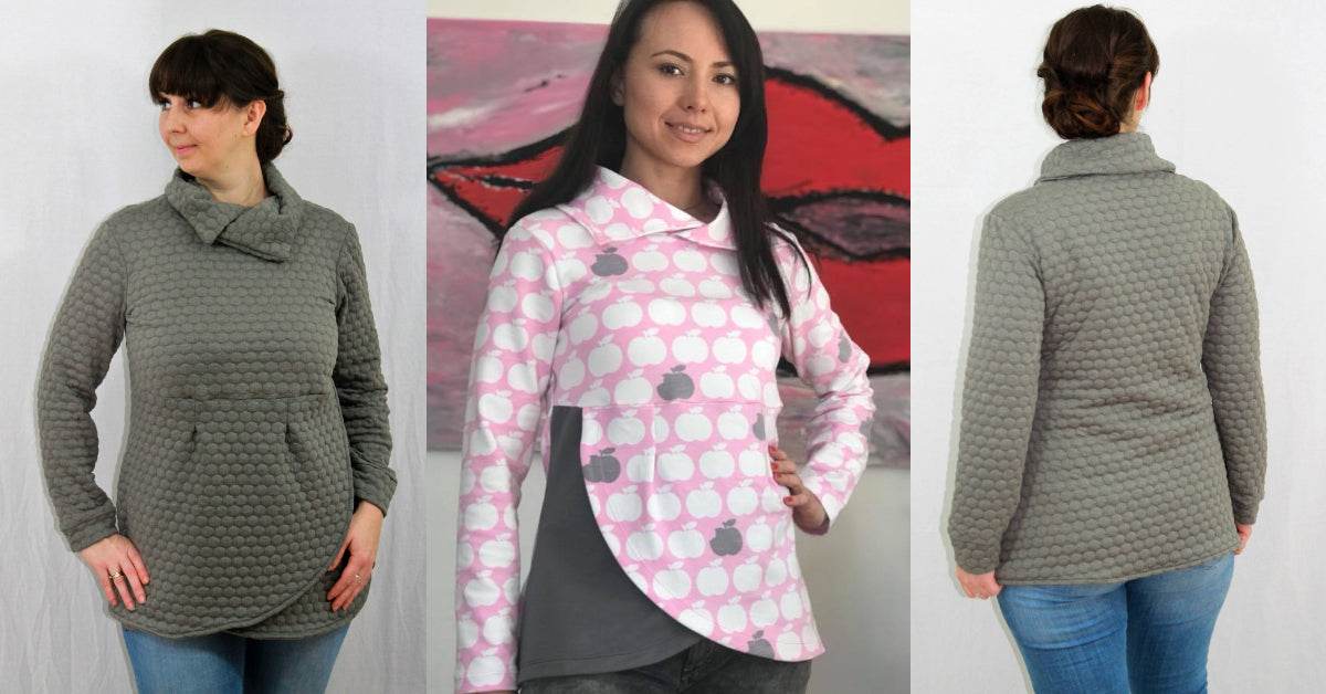 COCCOLETTA: LE PULL POUR LES FEMMES (PATRON ET TUTORIEL PDF) - 32- 48 - Sewando