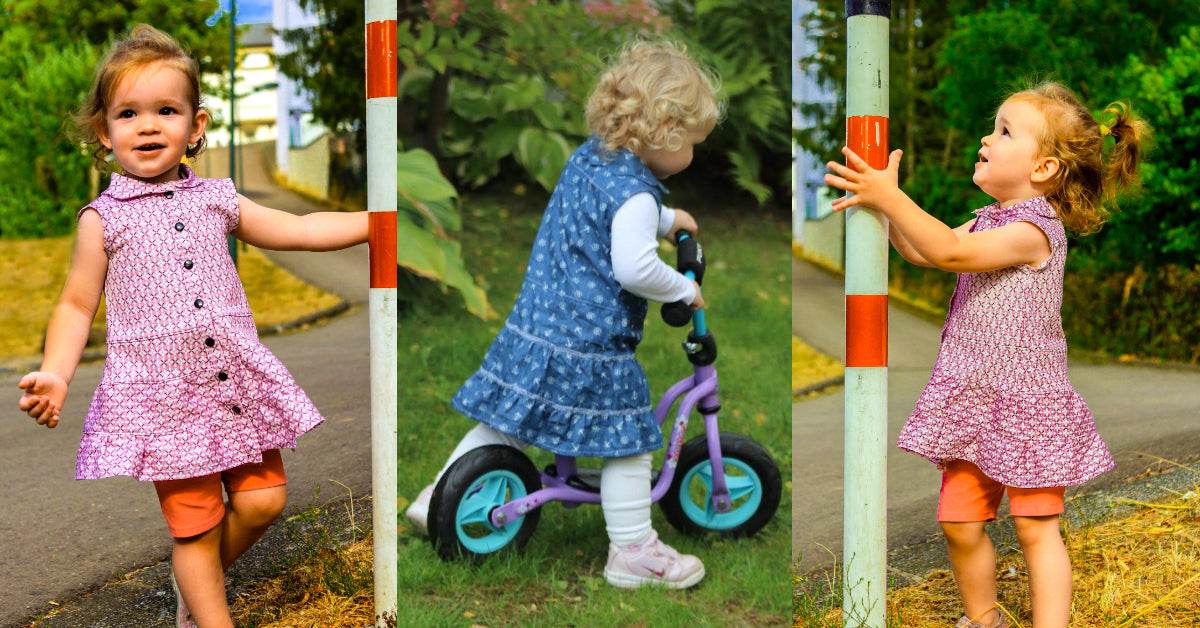 LILIA 4 SEASONS: VERRÜSCHTES HEMDBLUSEN KLEID EBOOK 92-158 - Sewando