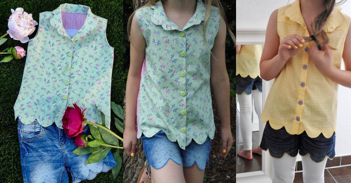 VENEZIA: VERSPIELTE SOMMER - HEMDBLUSE WELLENDESIGN EBOOK 92-158 - Sewando