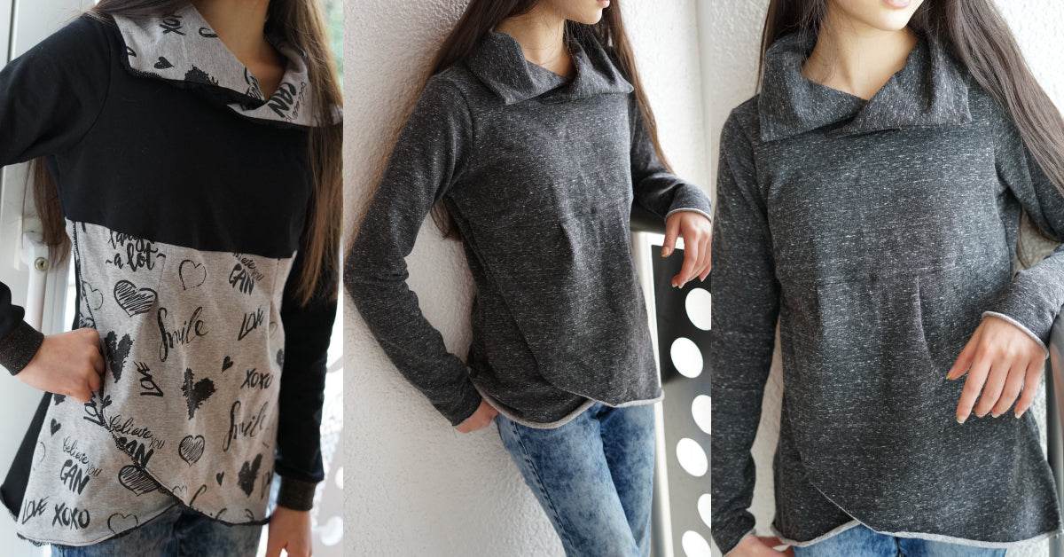 COCCOLETTA: HOODIE MIT KRAGEN EBOOK & VIDEOANLEITUNG 92-164 - Sewando