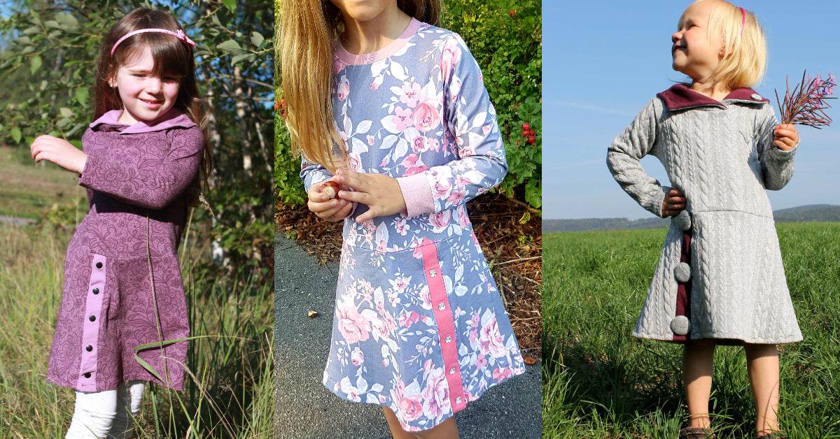 LIMINA: COOLES SWEATKLEID FÜR MÄDCHEN EBOOK 74-158 - Sewando
