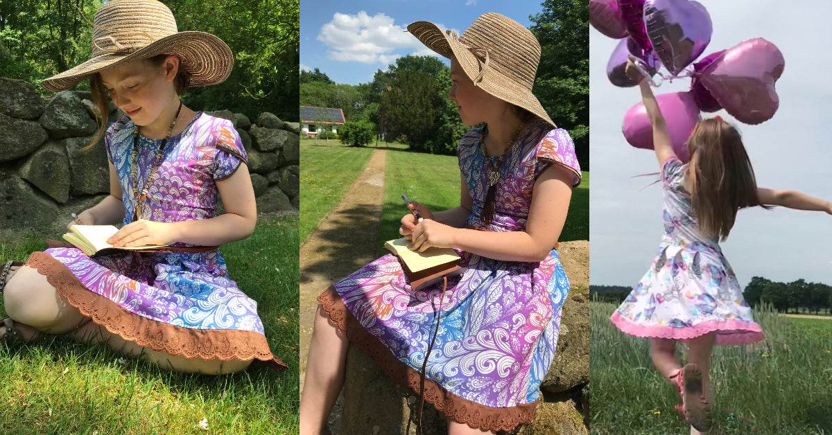 LICATA: KLEID FÜR MÄDCHEN MIT FALTEN (VIDEO!) EBOOK 92 - 158 - Sewando