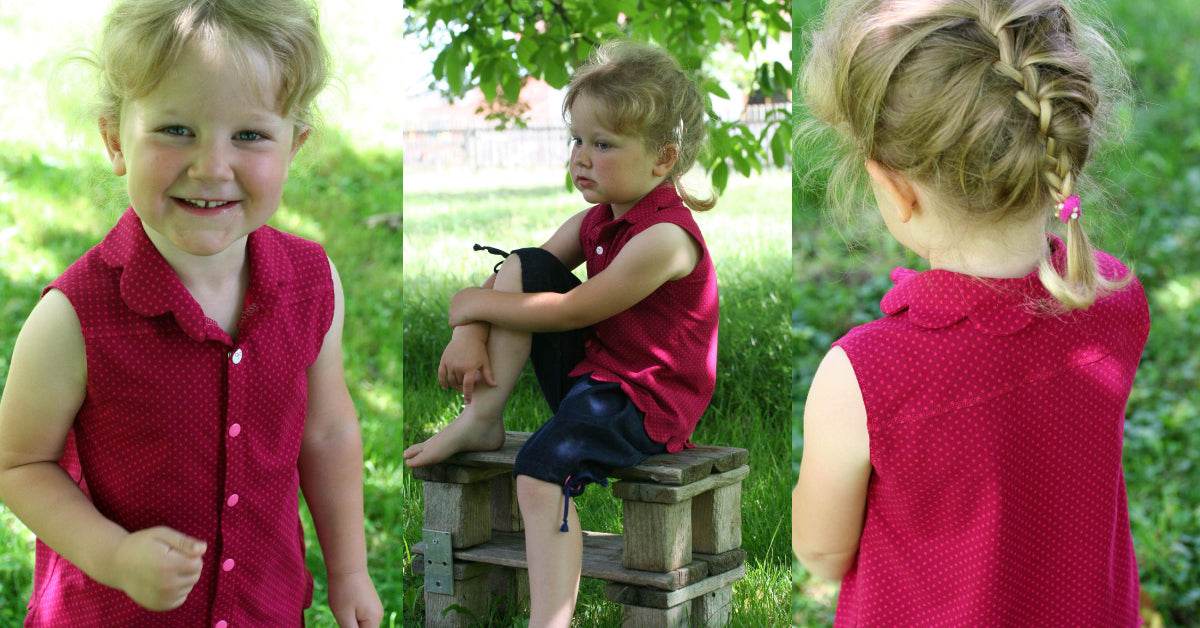 VENEZIA: VERSPIELTE SOMMER - HEMDBLUSE WELLENDESIGN EBOOK 92-158 - Sewando
