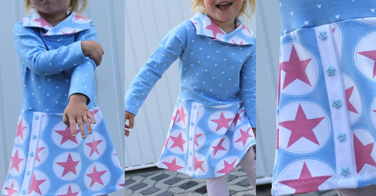 LIMINA: COOLES SWEATKLEID FÜR MÄDCHEN EBOOK 74-158 - Sewando