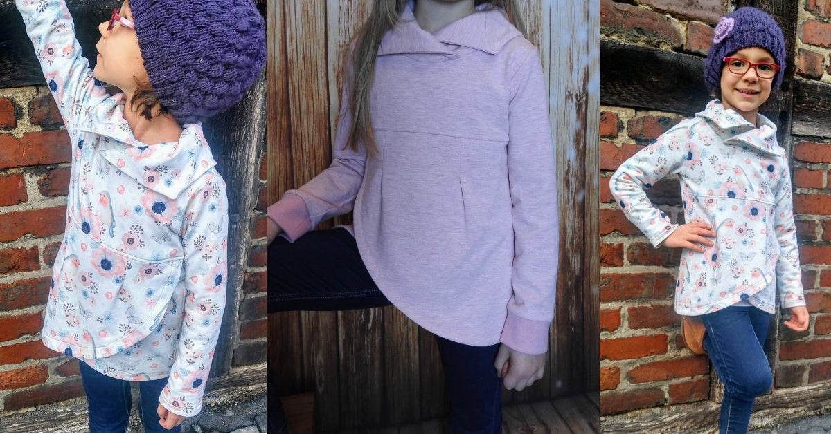 COCCOLETTA: LE PULL POUR LES FILLES (PATRON ET TUTORIEL PDF) 92-164 - Sewando