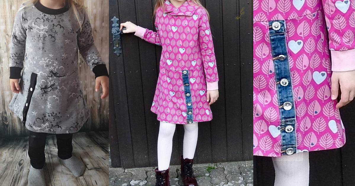 LIMINA: COOLES SWEATKLEID FÜR MÄDCHEN EBOOK 74-158 - Sewando