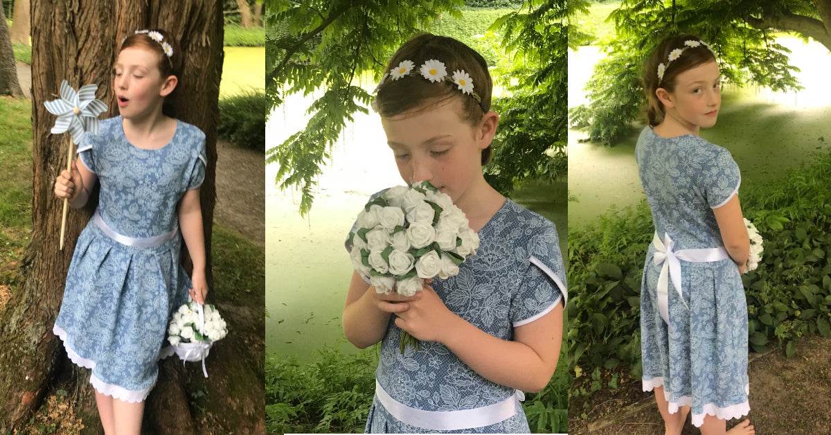 LICATA: KLEID FÜR MÄDCHEN MIT FALTEN (VIDEO!) EBOOK 92 - 158 - Sewando