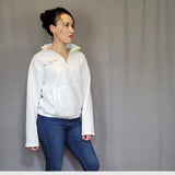 Schnittmuster Pullover mit Reißverschluss Stehkragen PDF Schnittmuster Sweater