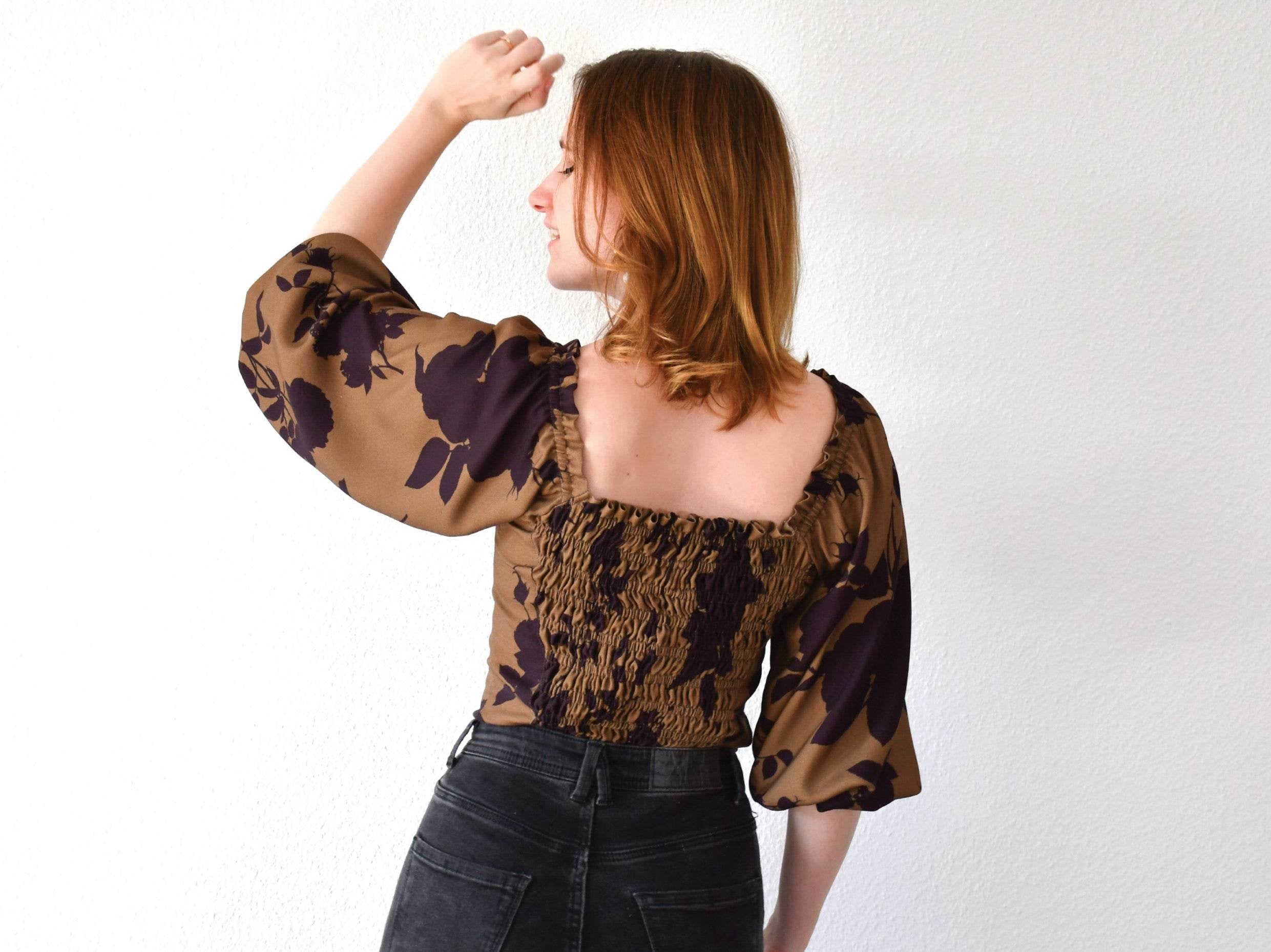 Bluse mit Rüschen - Bolivia - Schnittmuster - Gr. 32-48 - Sewando