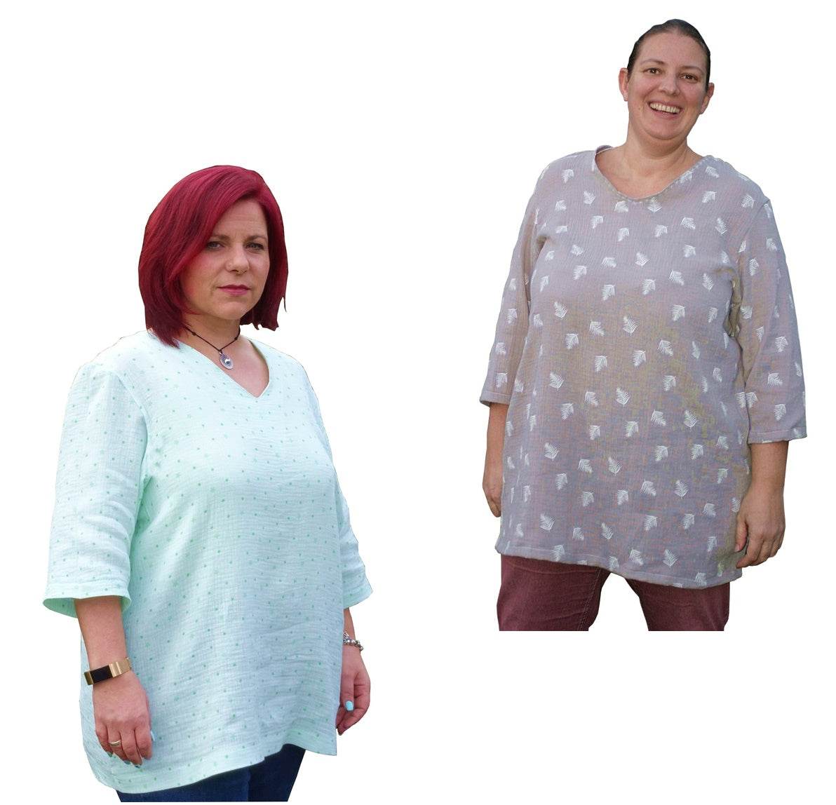 Ebook Bluse Petunika GR. 40 - 58 | BU 108-155 CM | FÜR Webware : - Sewando