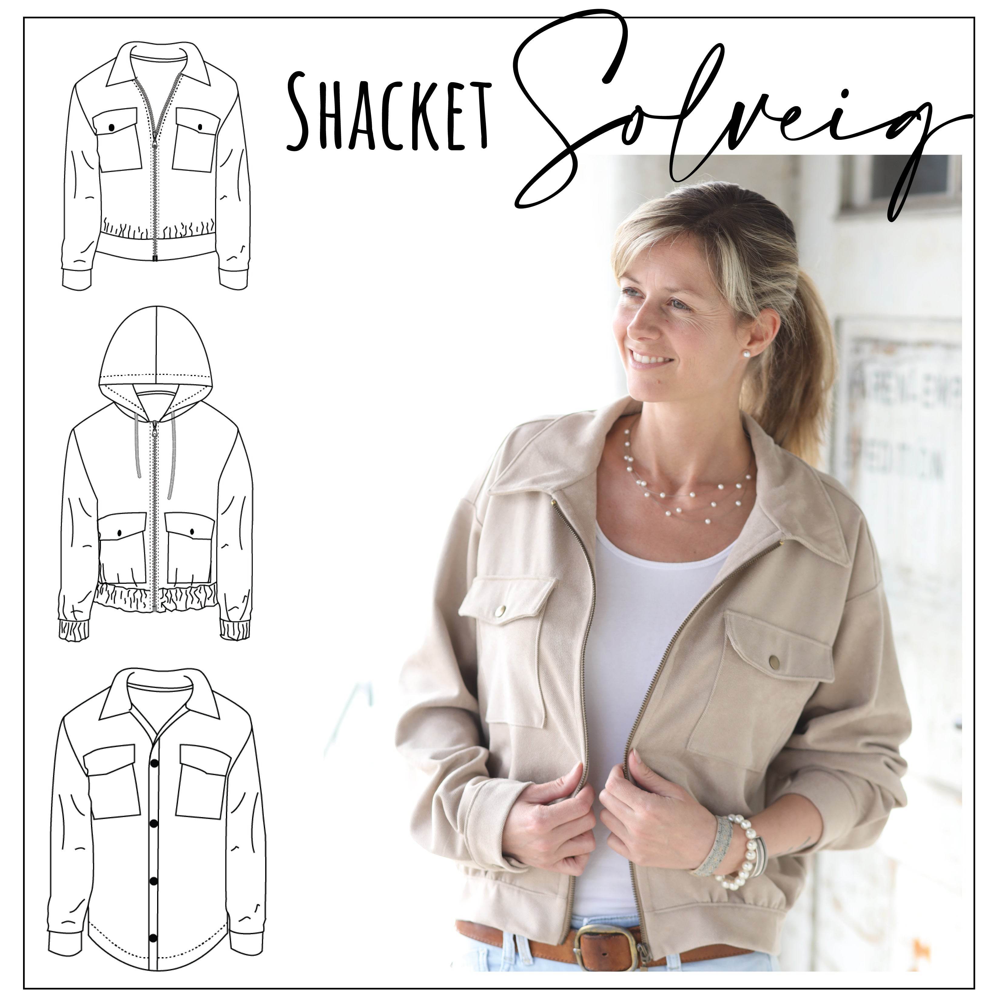 Schnittmuster Shacket Solveig Gr. 32 - 52 - Sewando