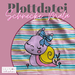 Plotterdatei - Schnecke Mala - Sewando