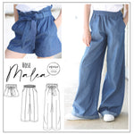 Schnittmuster Hose Malea (kurz, Culotte, Palazzo) Gr. 86 - 164 - Sewando