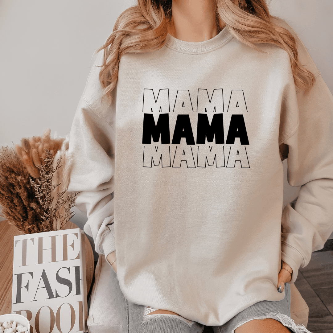 Plotterdatei Mama – modernes Design für Shirts, Pullover & DIY-Geschenke - Sewando