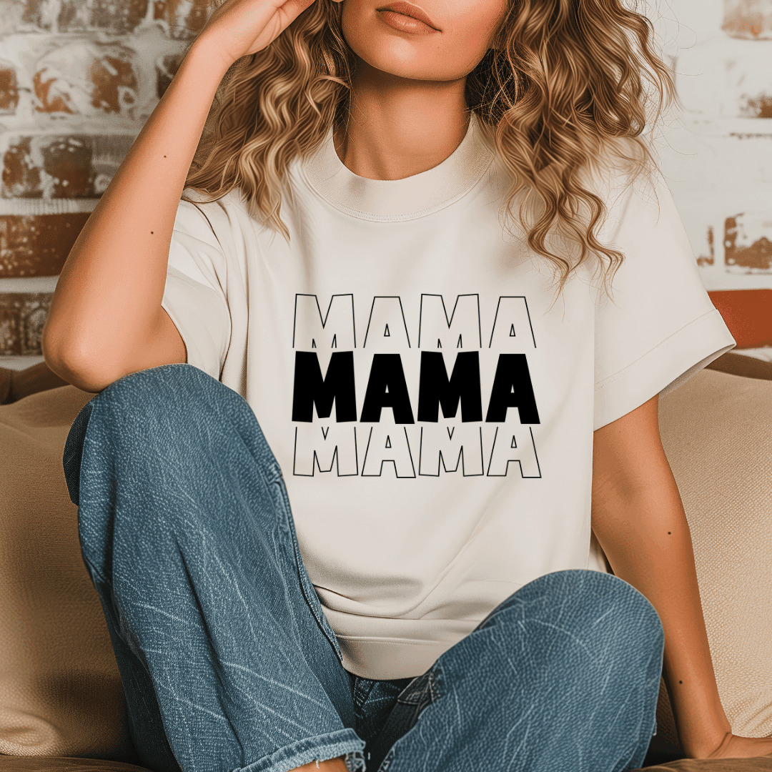 Plotterdatei Mama – modernes Design für Shirts, Pullover & DIY-Geschenke - Sewando
