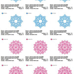 Stickdatei Set 3 Mandalas in je 9 Größen - Sewando