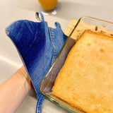 Topflappen nähen mit alten Jeans, Mantarochen Upcycling Schnittmuster