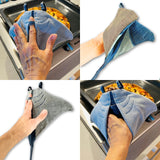 Topflappen nähen mit alten Jeans, Mantarochen Upcycling Schnittmuster