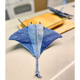 Topflappen nähen mit alten Jeans, Mantarochen Upcycling Schnittmuster