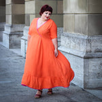 Schnittmuster Maxikleid Kleid MARINGA curvy (46-56) : - Sewando