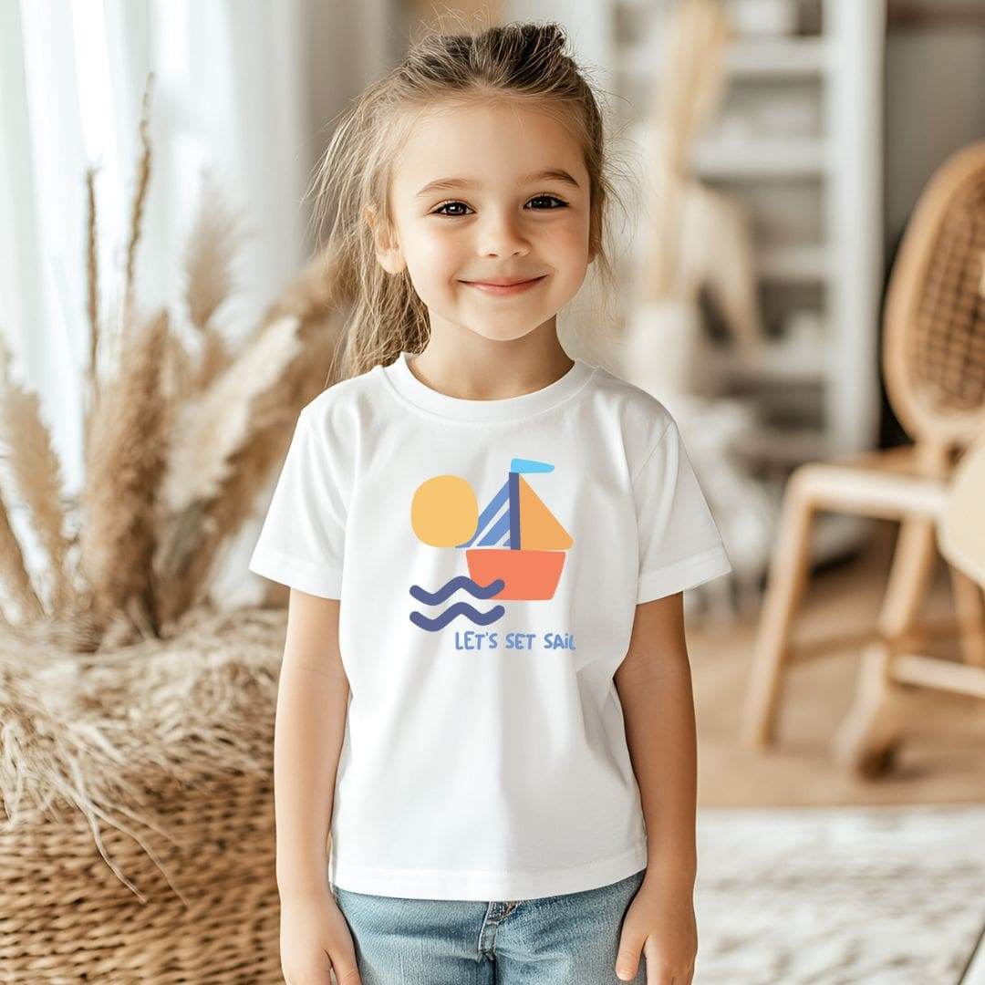 Plotterdatei Segelboot – maritimes DIY-Motiv mit „Let’s Set Sail“-Schriftzug (SVG, PNG, EPS) - Sewando