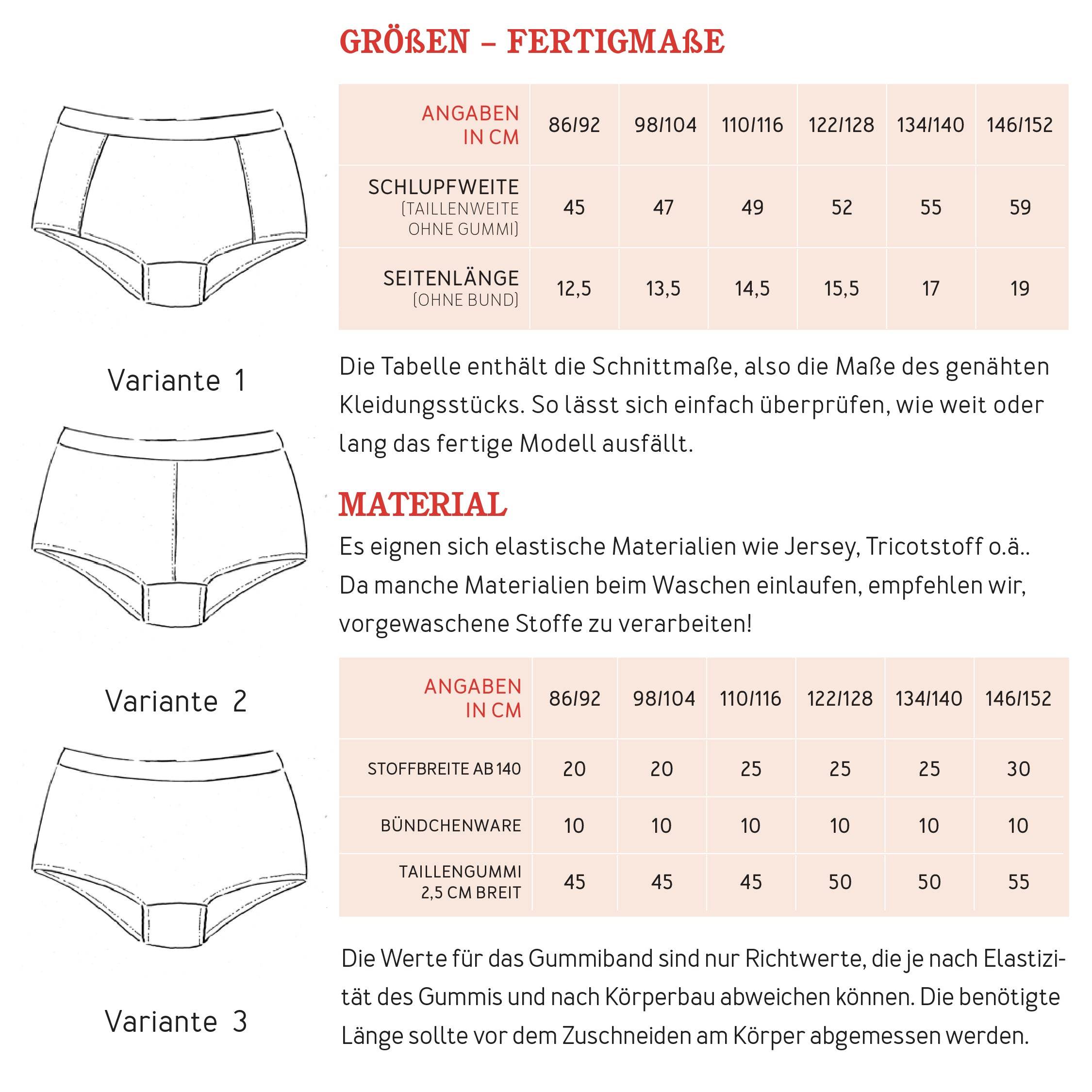 Pants MARLA | Schnittmuster Gr. 86-152 - Sewando