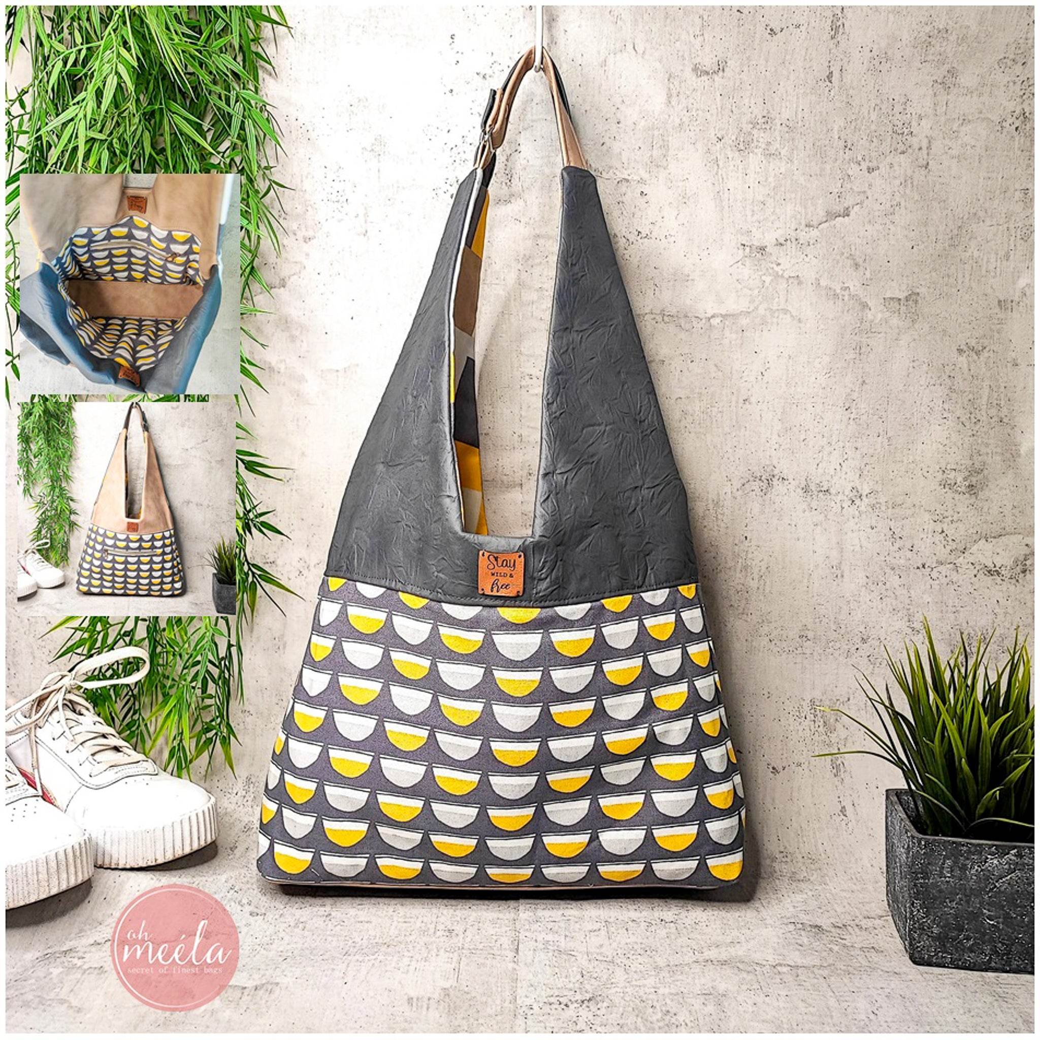ohJelli Mini & Big * Taschen - Schnittmuster - Kombi-eBook * Shopper - Schultertasche in 2 Größen - Sewando
