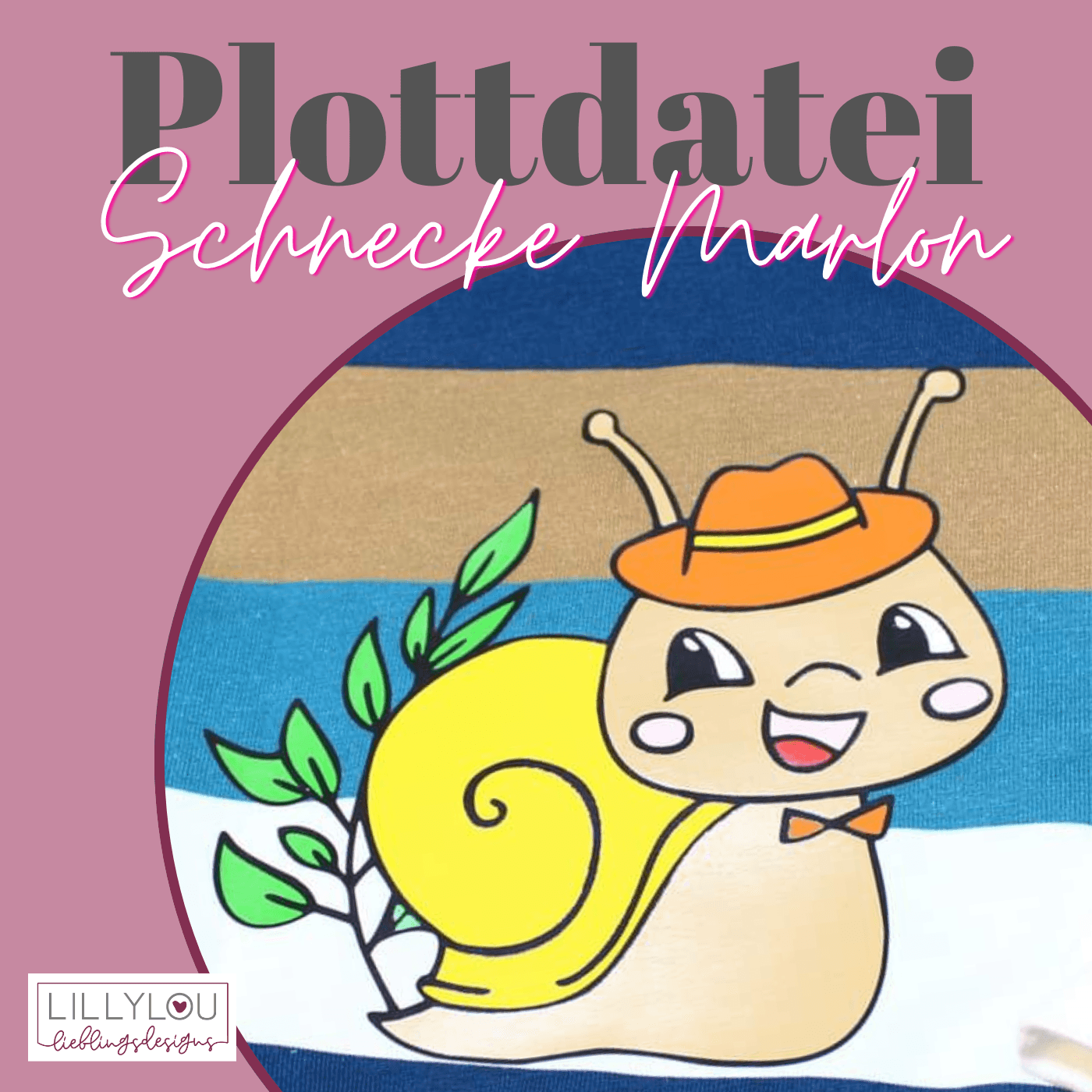 Plotterdatei - Schnecke Marlon - Sewando