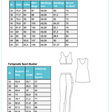 Sport-SET Gr. 34-50 mit Bustier, Top, Hose in 5 Längen