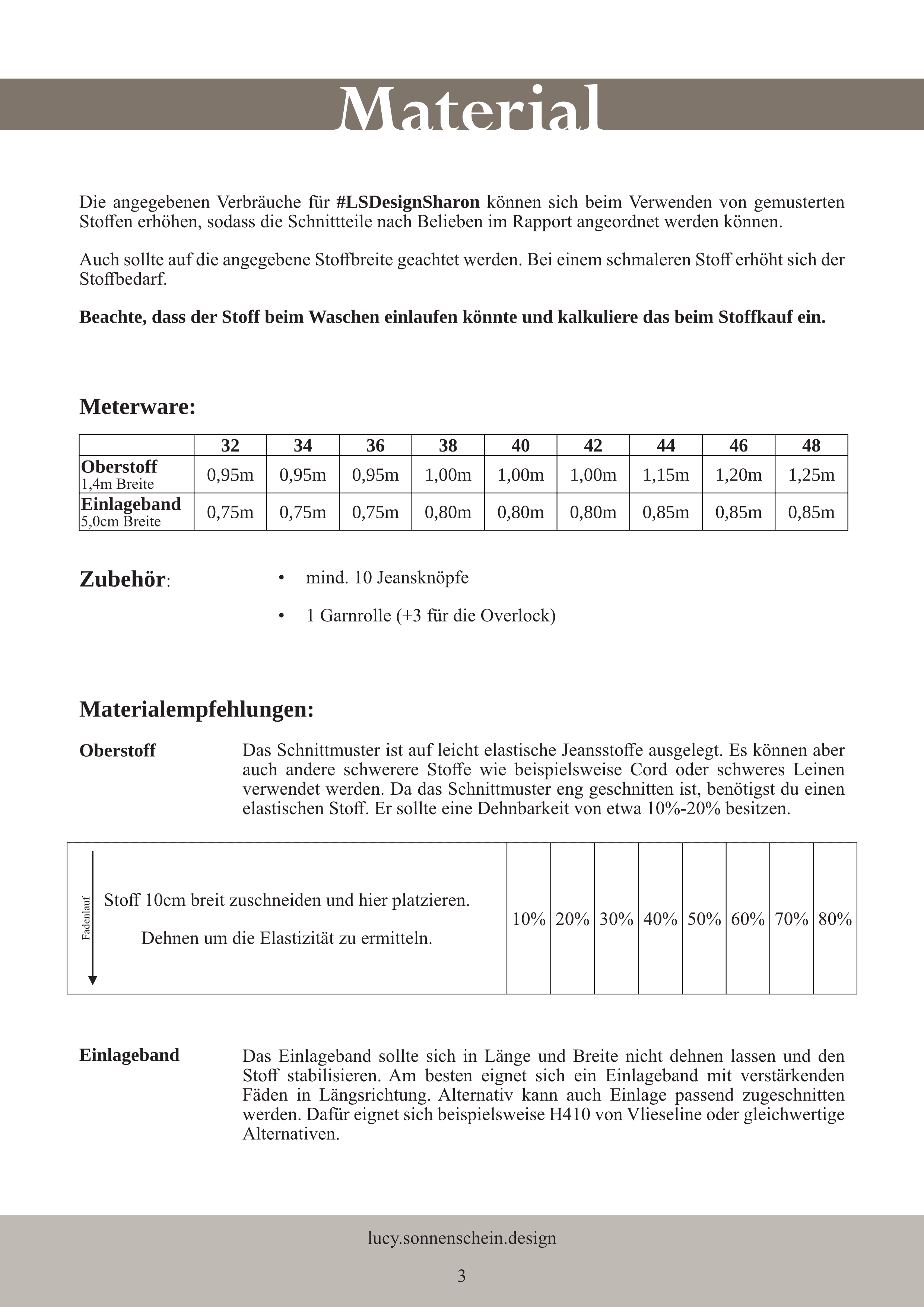 Jeanskleid - Sharon - Schnittmuster - Gr. 32-48 : - Sewando