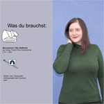 Schnittmuster Rollkragenshirt „Im Blütenkelch verborgen“ Damen Gr. 32 - 62 - Sewando