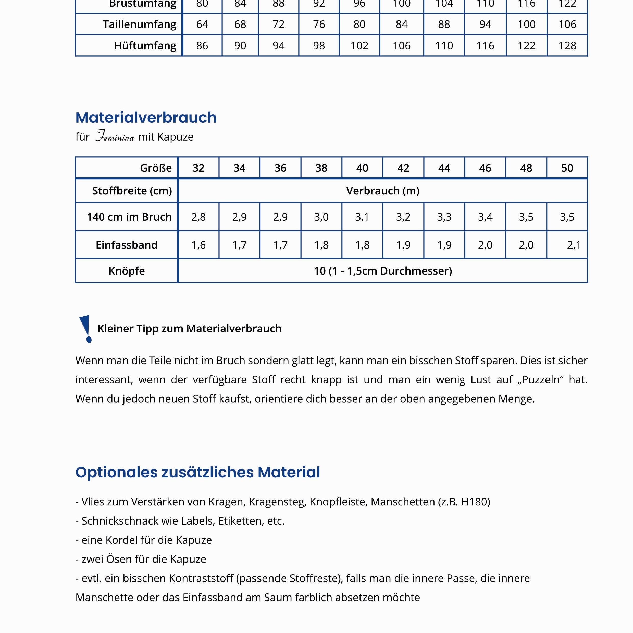 Schnittmuster Cardigankleid Feminina, Größe 32 - 50 : - Sewando