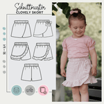 Schnittmuster CL*OVELY SKORT KIDS 80-164 - Sewando