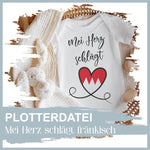 Plotterdatei Mei Herz schlägt fränkisch - Sewando