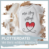 Plotterdatei Mei Herz schlägt fränkisch - Sewando