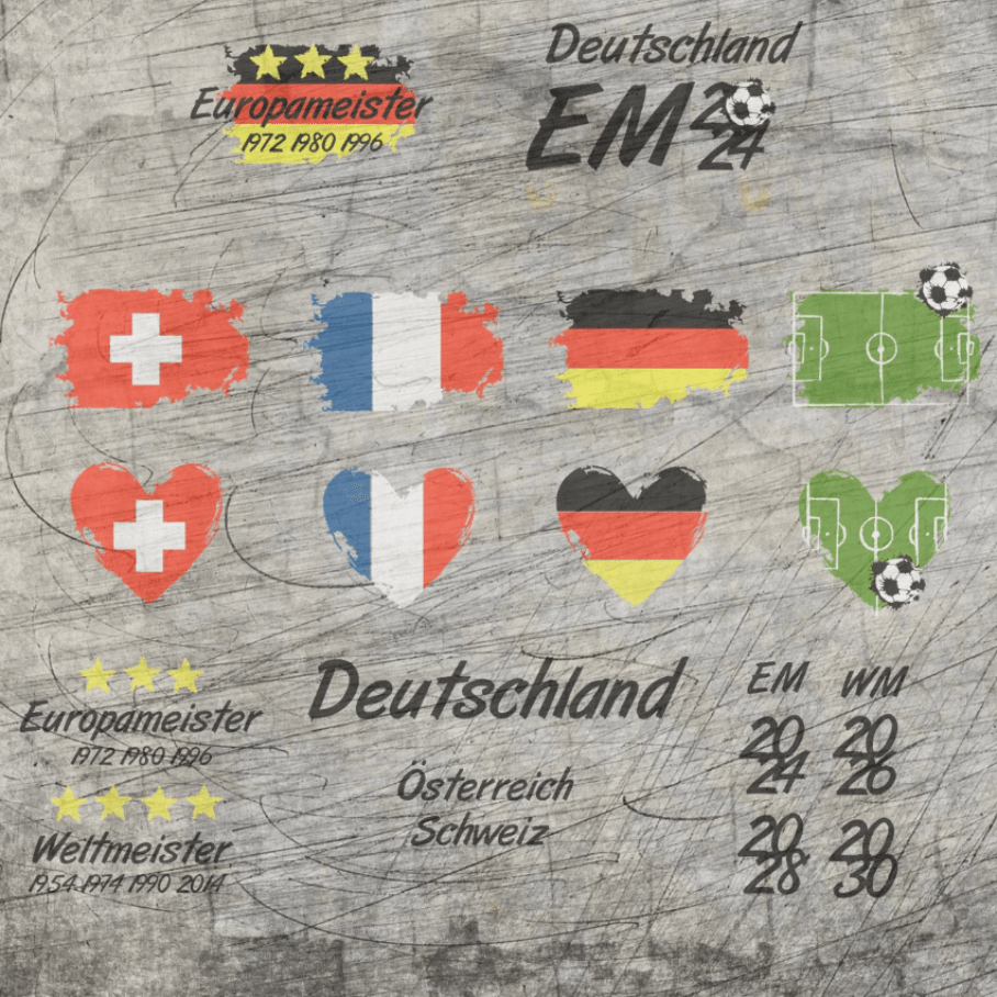 *Meisterschaften Fußball* Mix & Match Plotterdatei - Sewando