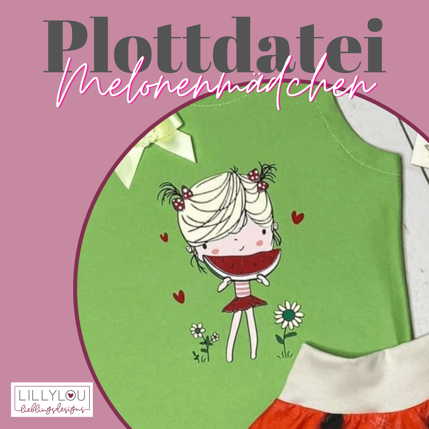 Plotterdatei - Melonenmädchen - Sewando