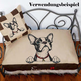 Stickdatei Boston Terrier "Kylo" - realistisch - FÜR HELLE STOFFE