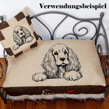 Stickdatei Cocker Spaniel  "Merle" - realistisch - FÜR HELLE STOFFE