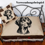 Stickdatei Bayrischer Gebirgsschweißhund "August"  FÜR HELLE STOFFE