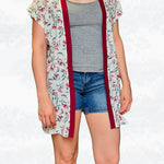 Schnittmuster Mia - offene Weste & ärmelloser Cardigan Gr. 34-50 / BU 80-116 cm - Sewando