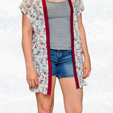 Schnittmuster Mia - offene Weste & ärmelloser Cardigan Gr. 34-50 / BU 80-116 cm - Sewando